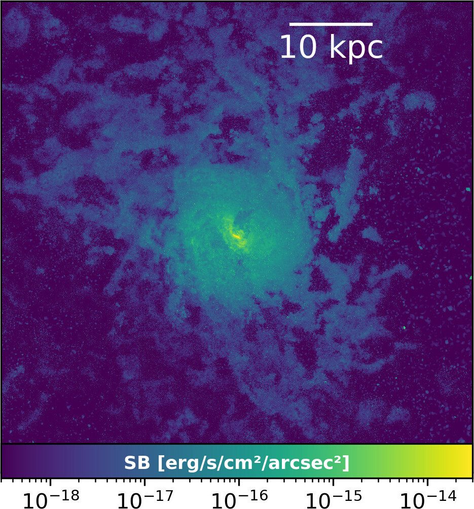 Lyman-alpha emitter surface brightness